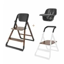 Ergobaby - Evolve High Chair, Dark Wood (Kitchen Helper Piece Is Sold Separately) 9 Ergobaby - Evolve High Chair, Dark Wood (Kitchen Helper Piece Is Sold Separately) -Baby Ease Deals Store ergobaby evolve high chair kitchen helper bundle dark wood image 7