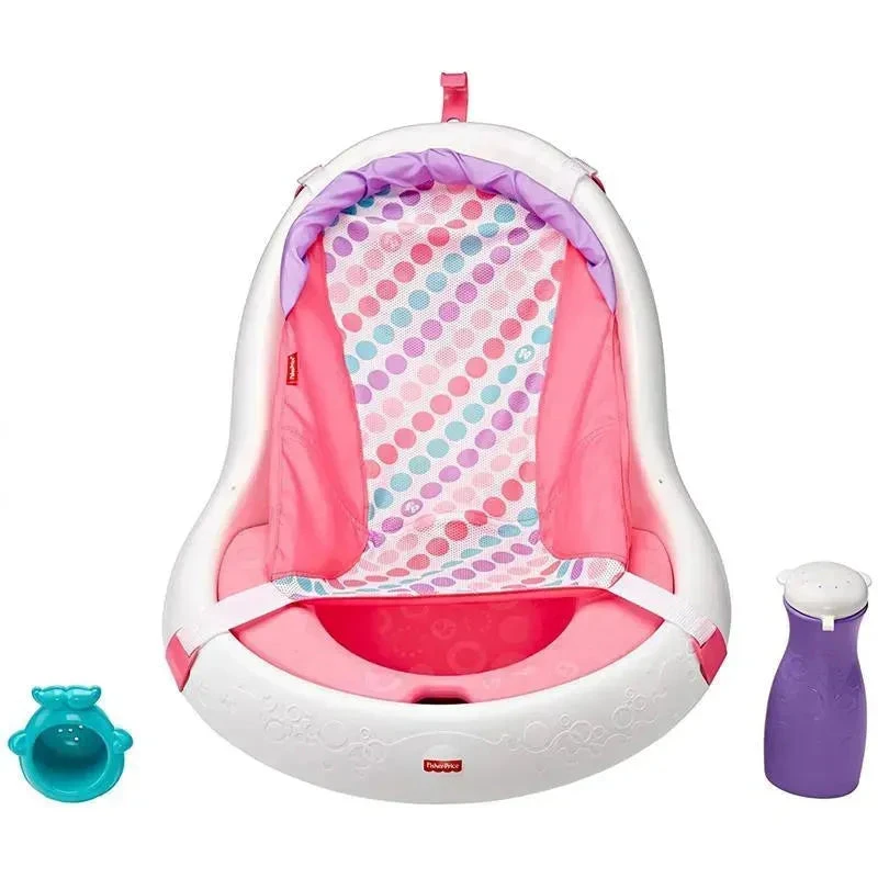 Fisher Price - Baby Bath Tub 4 In 1 Sling 'N Seat Tub, Girl 6 Fisher Price - Baby Bath Tub 4 In 1 Sling 'N Seat Tub, Girl - Image 6