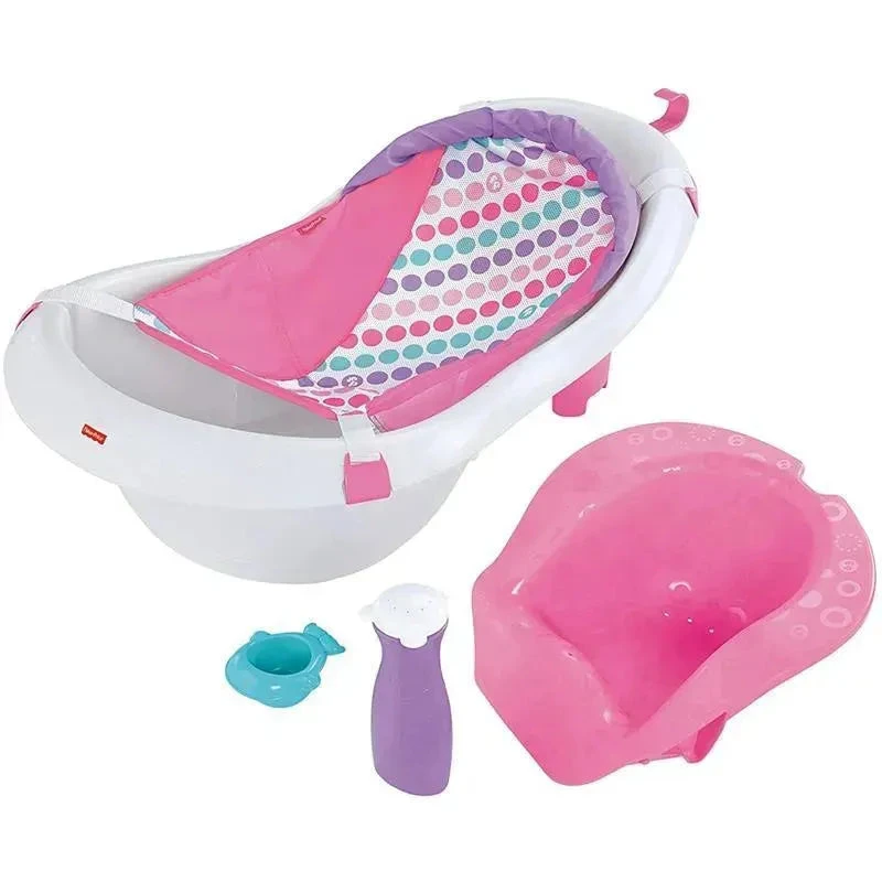 Fisher Price - Baby Bath Tub 4 In 1 Sling 'N Seat Tub, Girl 7 Fisher Price - Baby Bath Tub 4 In 1 Sling 'N Seat Tub, Girl - Image 7