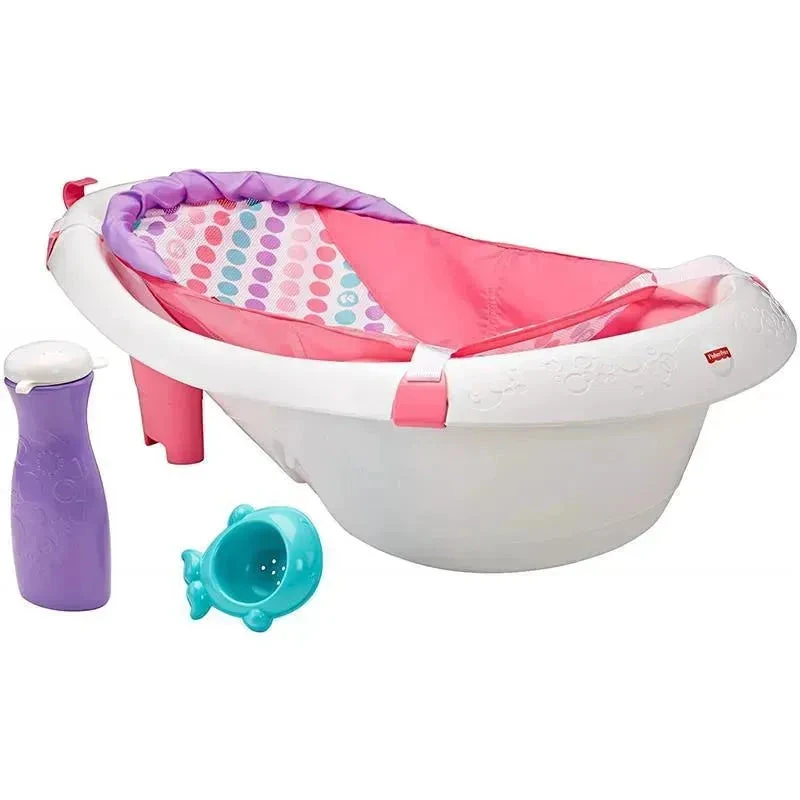 Fisher Price - Baby Bath Tub 4 In 1 Sling 'N Seat Tub, Girl 2 Fisher Price - Baby Bath Tub 4 In 1 Sling 'N Seat Tub, Girl - Image 2