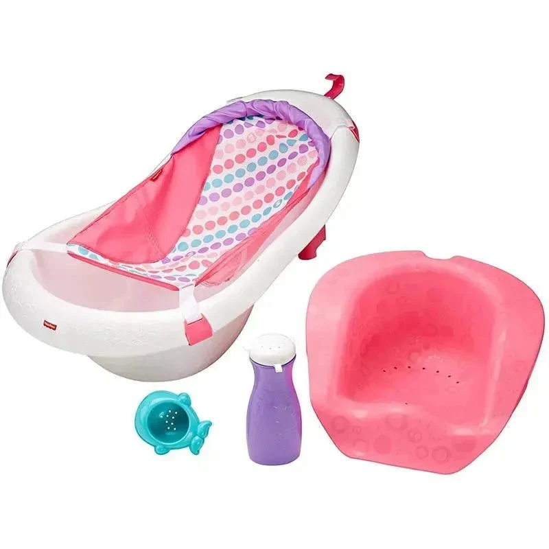 Fisher Price - Baby Bath Tub 4 In 1 Sling 'N Seat Tub, Girl 5 Fisher Price - Baby Bath Tub 4 In 1 Sling 'N Seat Tub, Girl - Image 5