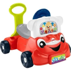 Fisher Price - Laugh & Learn 3-In-1 Smart Car, Baby Walker & Toddler Ride-On Toy