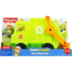 Fisher Price Fisher-Price - Little People Musical Toddler Toy Recycling Truck Garbage, 1+ Years
