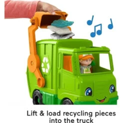 Fisher Price Fisher-Price - Little People Musical Toddler Toy Recycling Truck Garbage, 1+ Years -Baby Ease Deals Store fisher price little people musical toddler toy recycling truck garbage 1 years image 4