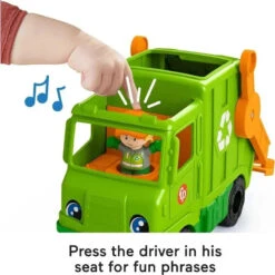 Fisher Price Fisher-Price - Little People Musical Toddler Toy Recycling Truck Garbage, 1+ Years -Baby Ease Deals Store fisher price little people musical toddler toy recycling truck garbage 1 years image 5
