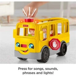 Fisher Price Fisher-Price - Little People Musical Toddler Toy Sit With Me School Bus, 1+ Years -Baby Ease Deals Store fisher price little people musical toddler toy sit with me school bus 1 years image 8