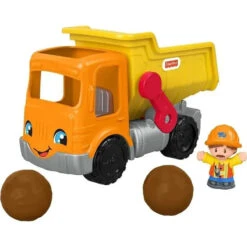 Fisher Price - Little People Toddler Construction Toy Work Together Dump Truck With Music Sounds