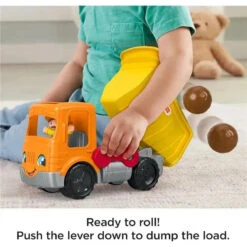 Fisher Price - Little People Toddler Construction Toy Work Together Dump Truck With Music Sounds -Baby Ease Deals Store fisher price little people toddler construction toy work together dump truck with music sounds image 3