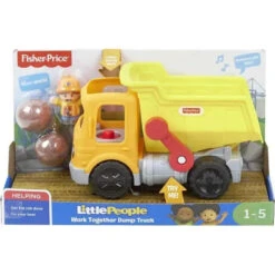 Fisher Price - Little People Toddler Construction Toy Work Together Dump Truck With Music Sounds -Baby Ease Deals Store fisher price little people toddler construction toy work together dump truck with music sounds image 6