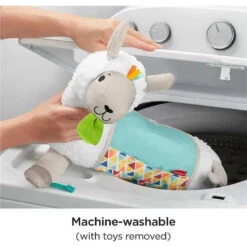 Fisher Price - Plush Baby Wedge Grow-With-Me Tummy Time Llama -Baby Ease Deals Store fisher price plush baby wedge grow with me tummy time llama image 9