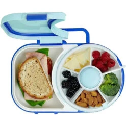 GoBe - Kids Lunchbox With Detachable Snack Spinner, Blue
