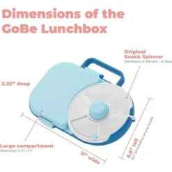 GoBe - Kids Lunchbox With Detachable Snack Spinner, Blue -Baby Ease Deals Store gobe kids lunchbox with detachable snack spinner blue image 4