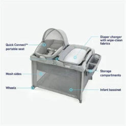 Graco - Pack 'n Play FoldLite Playard, Modern Cottage Collection 11 Graco - Pack 'n Play FoldLite Playard, Modern Cottage Collection -Baby Ease Deals Store graco pack n play foldlite playard modern cottage collection image 6