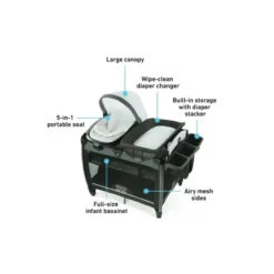 Graco - Pack 'n Play Rock 'n Grow Playard -Baby Ease Deals Store graco pack n play rock n grow playard image 4