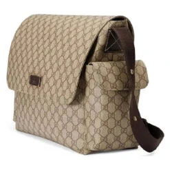 Gucci Supreme Diaper Bag With Changing Pad, Beige -Baby Ease Deals Store gucci supreme diaper bag with changing pad beige image 11
