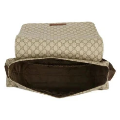 Gucci Supreme Diaper Bag With Changing Pad, Beige -Baby Ease Deals Store gucci supreme diaper bag with changing pad beige image 7
