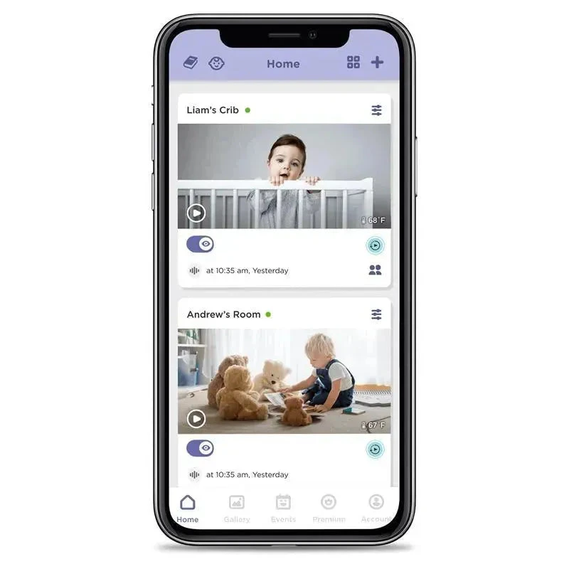 Hubble - Wi-Fi Nursery Pal Deluxe 5 Smart Hd Baby Monitor With Touch Screen Viewer & Portable Camera 5 Hubble - Wi-Fi Nursery Pal Deluxe 5 Smart Hd Baby Monitor With Touch Screen Viewer & Portable Camera - Image 5