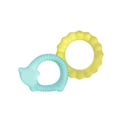 Iplay - 2Pk Cool Nature Teether, Yellow/Aqua