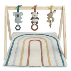 Itzy Ritzy - Wooden Acitivity Gym With Play Mat And Toy Rainbow