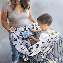 J.L. Childress - DC Comics Batman Shopping Cart & High Chair Cover For Baby To Toddler -Baby Ease Deals Store j l childress dc comics batman shopping cart high chair cover for baby to toddler image 5
