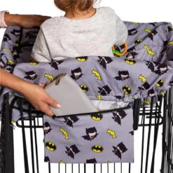 J.L. Childress - DC Comics Batman Shopping Cart & High Chair Cover For Baby To Toddler -Baby Ease Deals Store j l childress dc comics batman shopping cart high chair cover for baby to toddler image 8