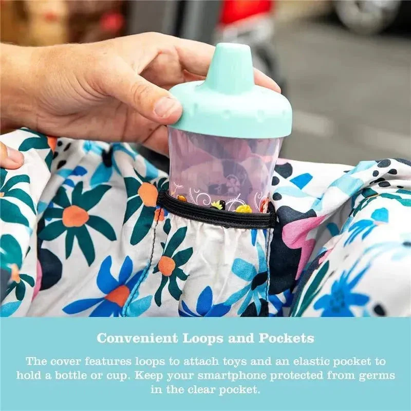 J.L. Childress - Shopping Cart & High Chair Cover For Baby To Toddler, Minnie Floral 6 J.L. Childress - Shopping Cart & High Chair Cover For Baby To Toddler, Minnie Floral - Image 6