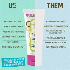 Jack N' Jill - Natural Toothpaste For Babies & Toddlers, Berries & Cream 1.76 Oz -Baby Ease Deals Store jack n jill natural toothpaste for babies toddlers berries cream 1 76 oz image 5