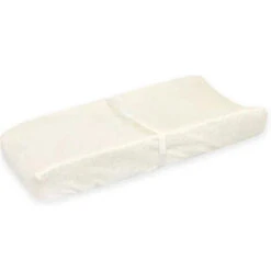 Just Born Sparkle Velboa Changing Pad Cover, Ivory