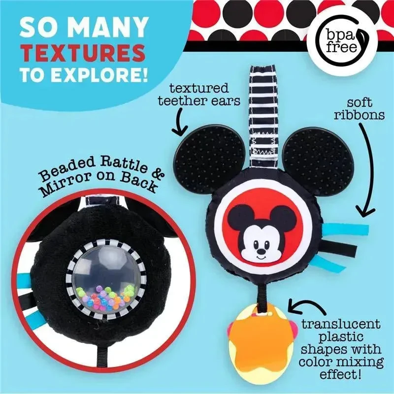 Kids Preferred - Disney Black & White Hanging Mickey Toy 3 Kids Preferred - Disney Black & White Hanging Mickey Toy - Image 3