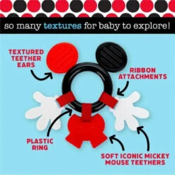 Kids Preferred - Disney Black & White Mickey Mouse Teether 6 Kids Preferred - Disney Black & White Mickey Mouse Teether -Baby Ease Deals Store kids preferred disney black white mickey mouse teether image 5