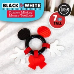 Kids Preferred - Disney Black & White Mickey Mouse Teether 7 Kids Preferred - Disney Black & White Mickey Mouse Teether -Baby Ease Deals Store kids preferred disney black white mickey mouse teether image 7