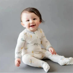 Kyte Baby - Bamboo Baby Zippered Footie In Icon Harry Potter