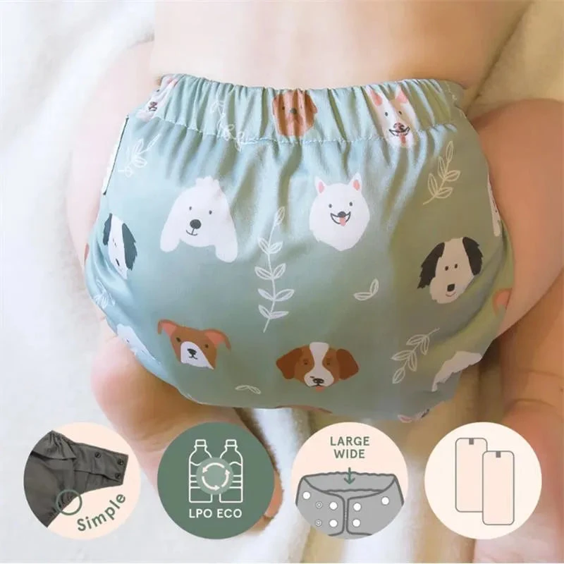 La Petite Ourse - Baby Wide Elastic Pocket Diaper Dog 1 La Petite Ourse - Baby Wide Elastic Pocket Diaper Dog