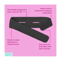 La Vie - Pump Strap Hands-Free Pumping & Nursing Bra, Black -Baby Ease Deals Store la vie pump strap hands free pumping nursing bra black image 4