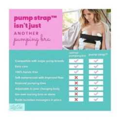La Vie - Pump Strap Hands-Free Pumping & Nursing Bra, Black -Baby Ease Deals Store la vie pump strap hands free pumping nursing bra black image 5