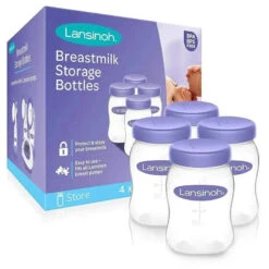 Lansinoh - 4Pk Breastmilk Storage Bottles