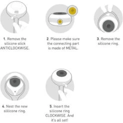 Lollipop - Exchangeable Outer Sleeve 20cm, Pale Lilac -Baby Ease Deals Store lollipop exchangeable outer sleeve 20cm pale lilac image 4