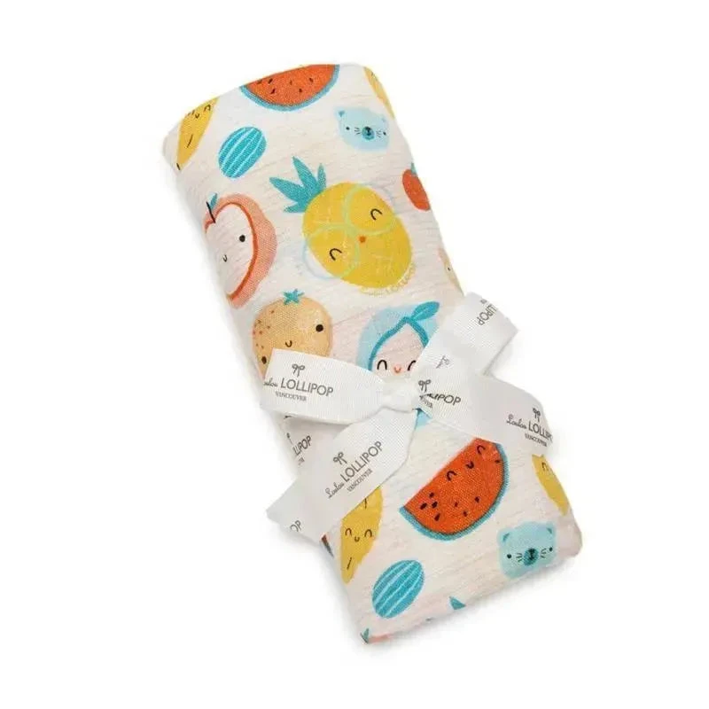 Loulou Lollipop Cutie Fruits Swaddle 1 Loulou Lollipop Cutie Fruits Swaddle