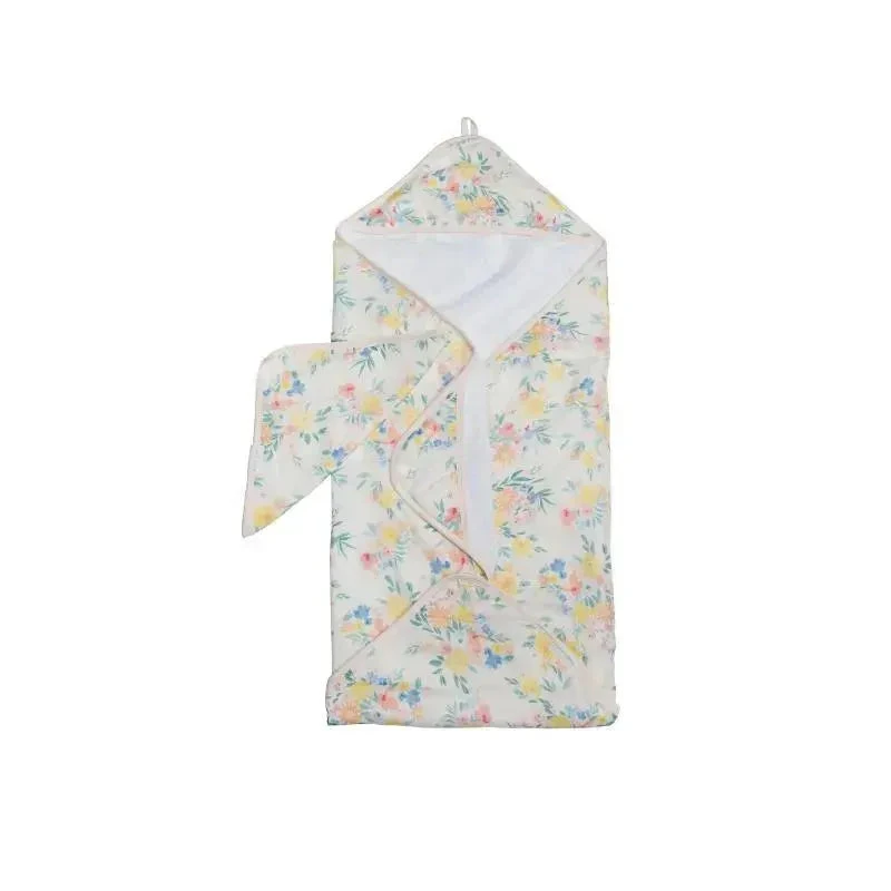 Loulou Lollipop - Hooded Towel Set, Floral Bouquet 1 Loulou Lollipop - Hooded Towel Set, Floral Bouquet