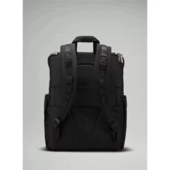 Lululemon - New Parent Backpack 17L, Black/Silver Drop -Baby Ease Deals Store lululemon new parent backpack 17l black silver drop image 4