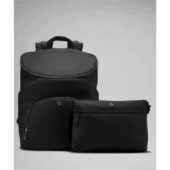 Lululemon - New Parent Backpack 17L, Black/Silver Drop -Baby Ease Deals Store lululemon new parent backpack 17l black silver drop image 7