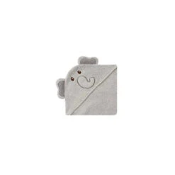 Luvable Friends Animal Face Hooded Towel, Elephant