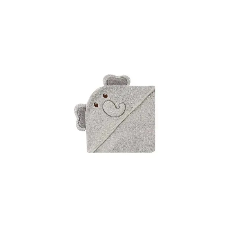 Luvable Friends Animal Face Hooded Towel, Elephant 1 Luvable Friends Animal Face Hooded Towel, Elephant