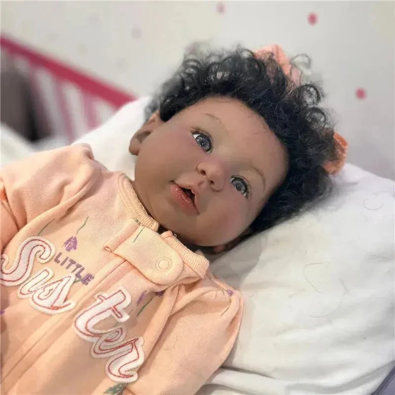 Reborn Baby Doll - African American Vinyl, Shyann 2 1 Reborn Baby Doll - African American Vinyl, Shyann 2