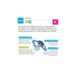 MAM Air Night Orthodontic Pacifier, 2 Pack, Girl, 6+ Months -Baby Ease Deals Store mam air night orthodontic pacifier 2 pack girl 6 months image 5