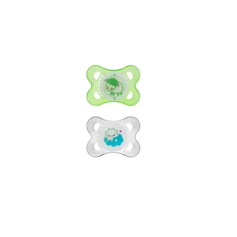 Mam Air Night Pacifier Assorted Blue/Green/Pink 2pk 2 Mam Air Night Pacifier Assorted Blue/Green/Pink 2pk - Image 2