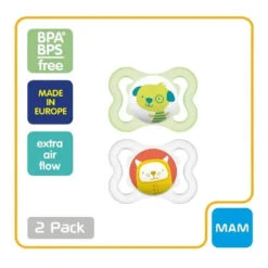 Mam Mini Air Pacifier 0-6M, 2-Pack, Green 12 Mam Mini Air Pacifier 0-6M, 2-Pack, Green -Baby Ease Deals Store mam mini air pacifier 0 6m 2 pack green image 5