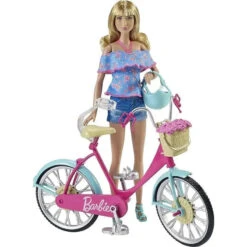 Fisher Price Mattel - Barbie Bicycle With Basket Of Flowers