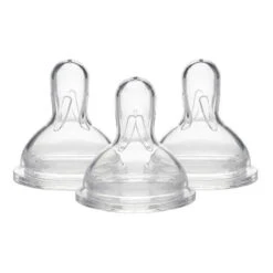 Medela - 3Pk Medium Flow Nipples With Wide Base