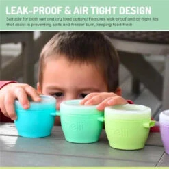 Melii - 4Pk Snap & Go Baby Food Storage Containers With Lids, 4 Oz -Baby Ease Deals Store melii 4pk snap go baby food storage containers with lids 4 oz image 7